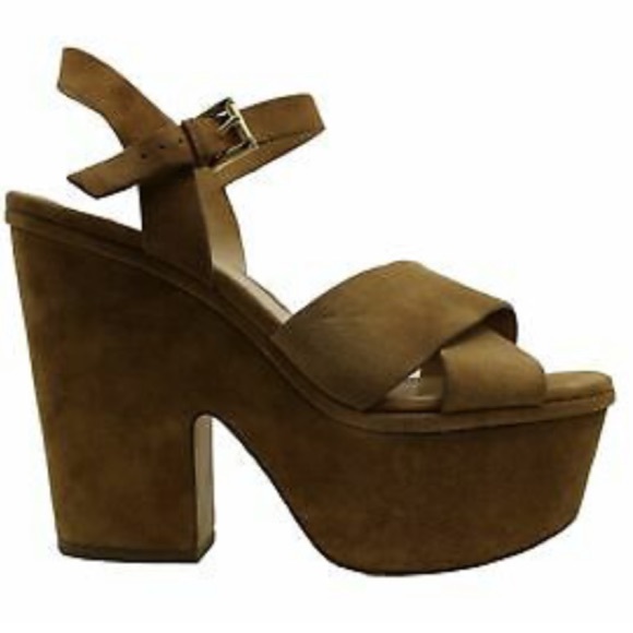 Wedge Suede Platform Sandal - Picture 1 of 4